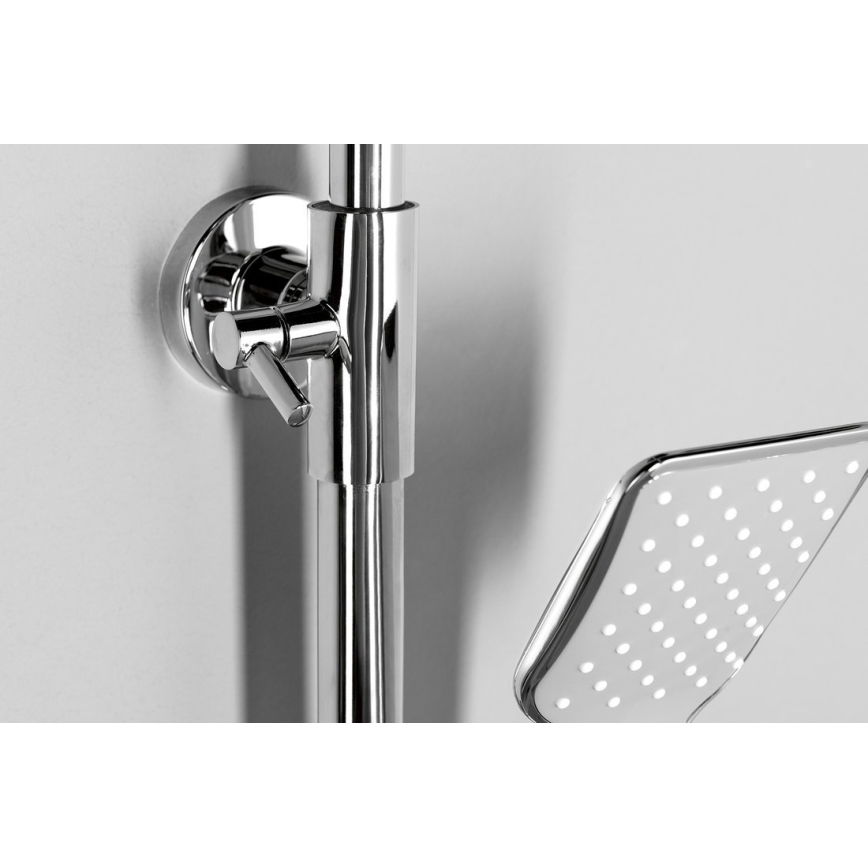 Aqualine - Set de duș cu baterie FACTOR crom lucios