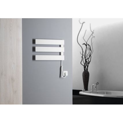Aqualine - Uscător electric de prosoape ELVIS 50W 46x34 cm alb