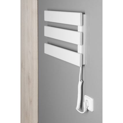 Aqualine - Uscător electric de prosoape ELVIS 50W 46x34 cm alb