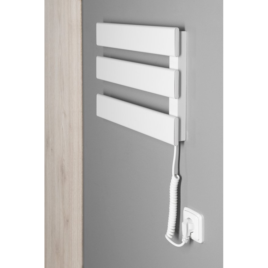Aqualine - Uscător electric de prosoape ELVIS 50W 46x34 cm alb