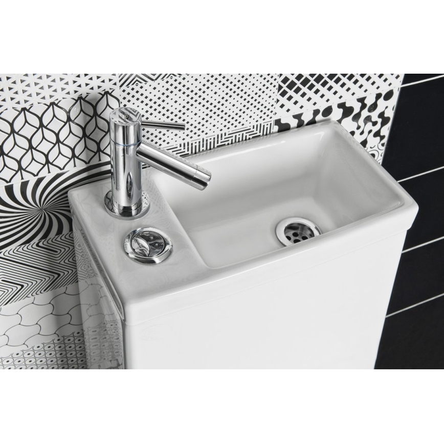 Aqualine - WC combinat cu lavoar HYGIE ceramică/albă