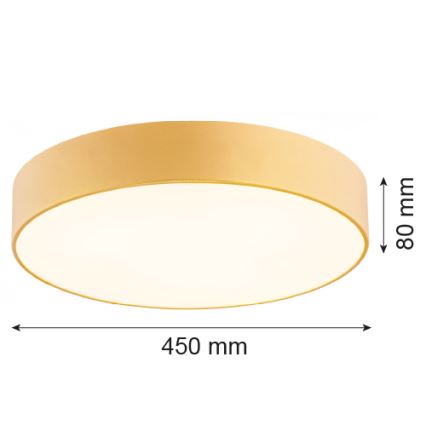 Argon 1458 - Plafonieră DARLING 3xE27/15W/230V diametru 45 cm aurie