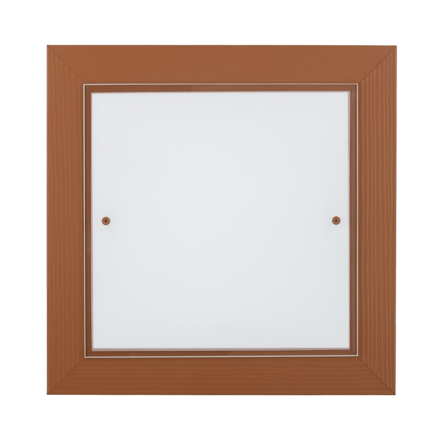 Argon 1867 - Plafonieră TABOR 4xE27/15W/230V 42x42 cm teracotă