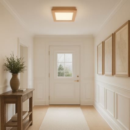 Argon 1871 - Plafonieră TABOR, 4xE27/15W/230V, 52x52 cm, bej