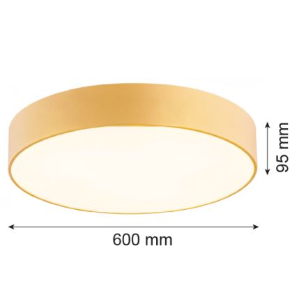 Argon 2081 - Plafonieră DARLING 5xE27/15W/230V diametru 60 cm aurie