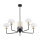 Argon 2128 - Candelabru pe tijă RAVELLO 5xE14/15W/230V negru/auriu