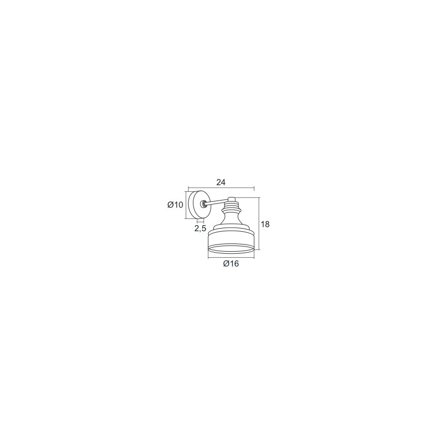 Argon 3796 - Aplică perete LED TULUZA LED/5W/230V