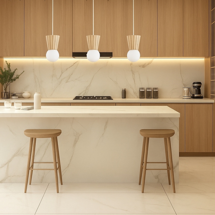 Argon 6357 - Pendul VOLANTE pentru baie pe cablu, 3xG9/6W/230V, IP44, bej