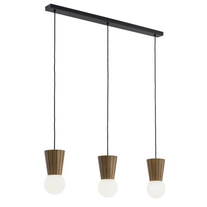 Argon 6358 - Lustră pentru baie VOLANTE, suspendată pe cablu, 3xG9/6W/230V IP44, maro