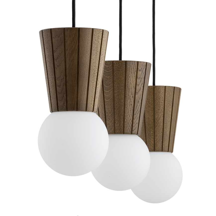 Argon 6358 - Lustră pentru baie VOLANTE, suspendată pe cablu, 3xG9/6W/230V IP44, maro