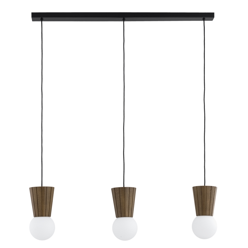 Argon 6358 - Lustră pentru baie VOLANTE, suspendată pe cablu, 3xG9/6W/230V IP44, maro