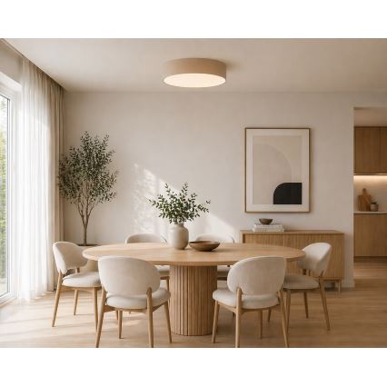 Argon 6365 - Plafonieră DARLINGOS 3xE27/15W/230V, Ø 45 cm, bej