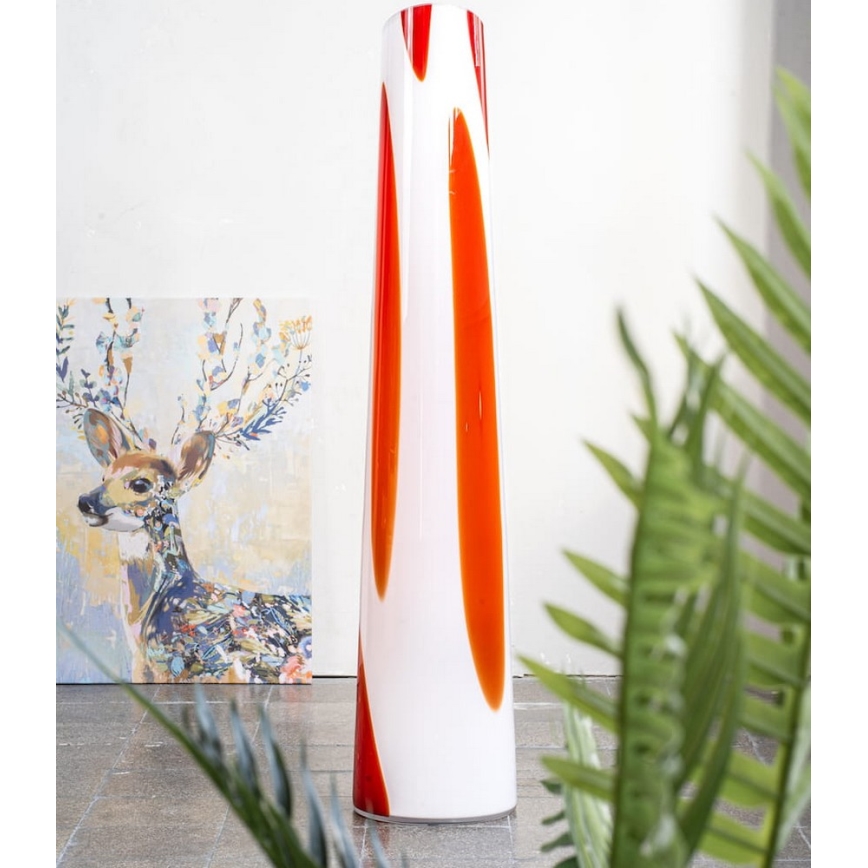 Argon 7042 - Lampă de podea POLONIA 2xE27/15W/230V alb/roșu