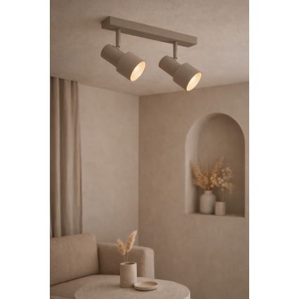 Argon 7294 - Lampă spot DOR 2xE27/15W/230V bej