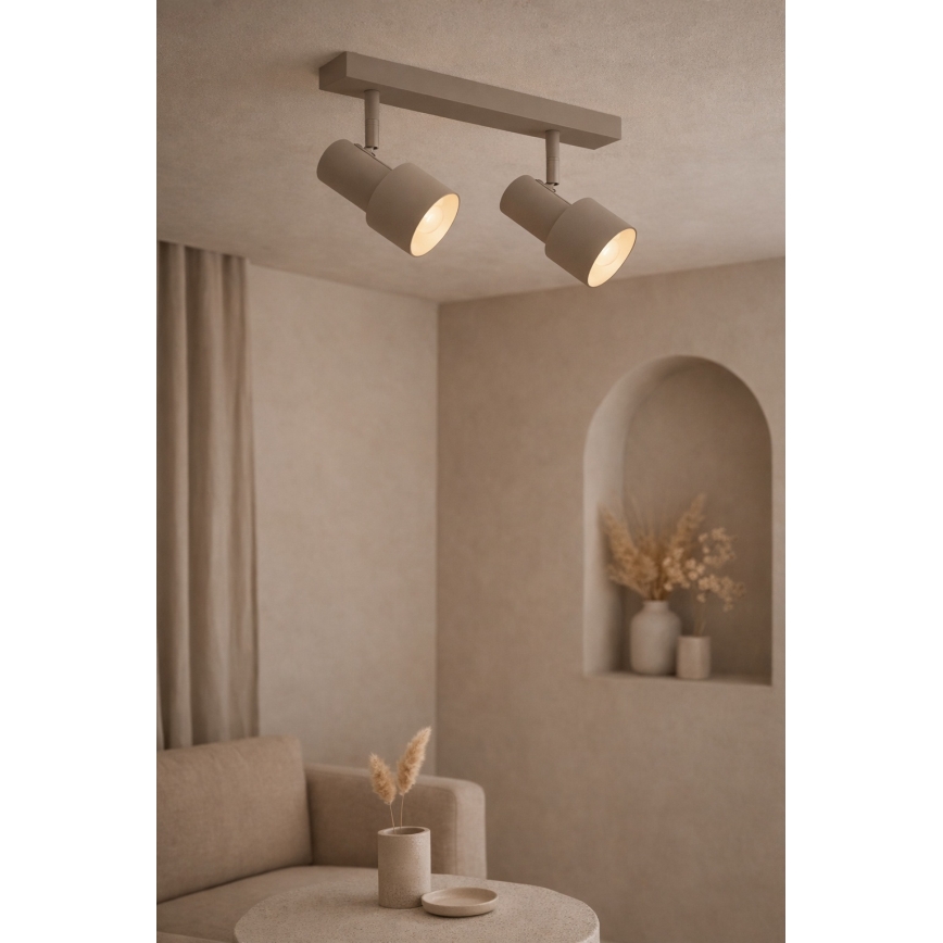 Argon 7294 - Lampă spot DOR 2xE27/15W/230V bej