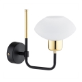 Argon 8032 - Lampă de perete RAVELLO 1xE14/15W/230V negru/auriu
