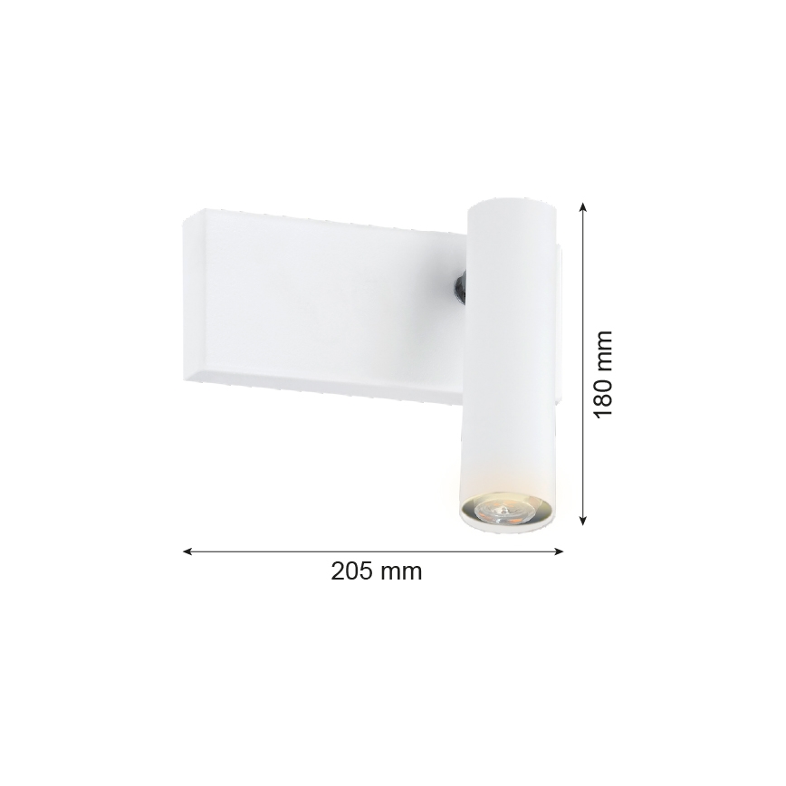 Argon 8064 - Aplica de perete ETNA cu un singur punct de lumină 1xG9/6W/230V albă