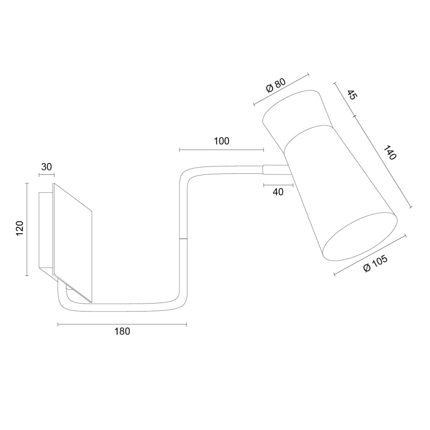 Argon 8879 - Lampă de perete LORD 1xE14/7W/230V albă