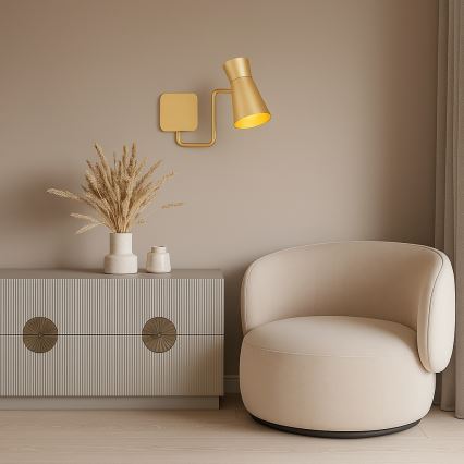 Argon 8884 - Aplică de perete LORD, 1xE14/7W/230V, culoare: auriu