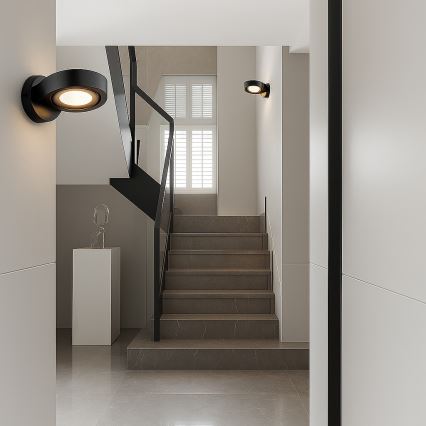 Argon 8900 - Aplica de perete LOTUS 1xGX53/12W/230V, neagră