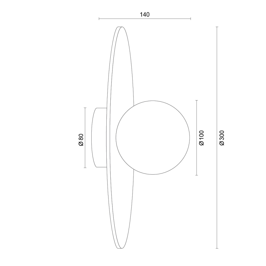 Argon 8935 - Aplica de perete BOLL 1xG9/6W/230V albastră