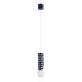 Argon 8937 - Lustră pe cablu BOLL 1xG9/6W/230V albastră