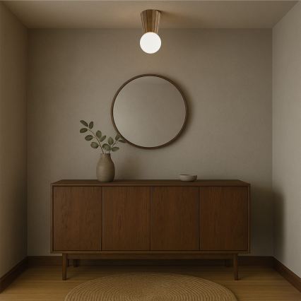 Argon 8974 - Plafonieră de baie VOLANTE 1xG9/6W/230V IP44 Ø 12 cm, maro