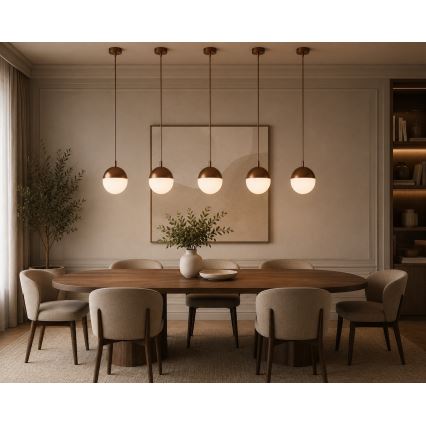 Argon 8998 - Lampă suspendată de exterior LIV, 1x E27 / 15W / 230V, IP44, maro
