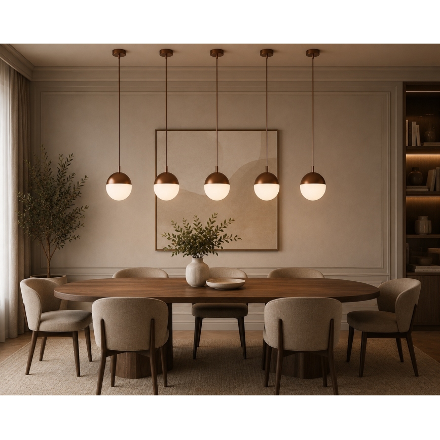 Argon 8998 - Lampă suspendată de exterior LIV, 1x E27 / 15W / 230V, IP44, maro