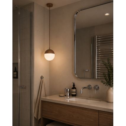 Argon 8998 - Lampă suspendată de exterior LIV, 1x E27 / 15W / 230V, IP44, maro