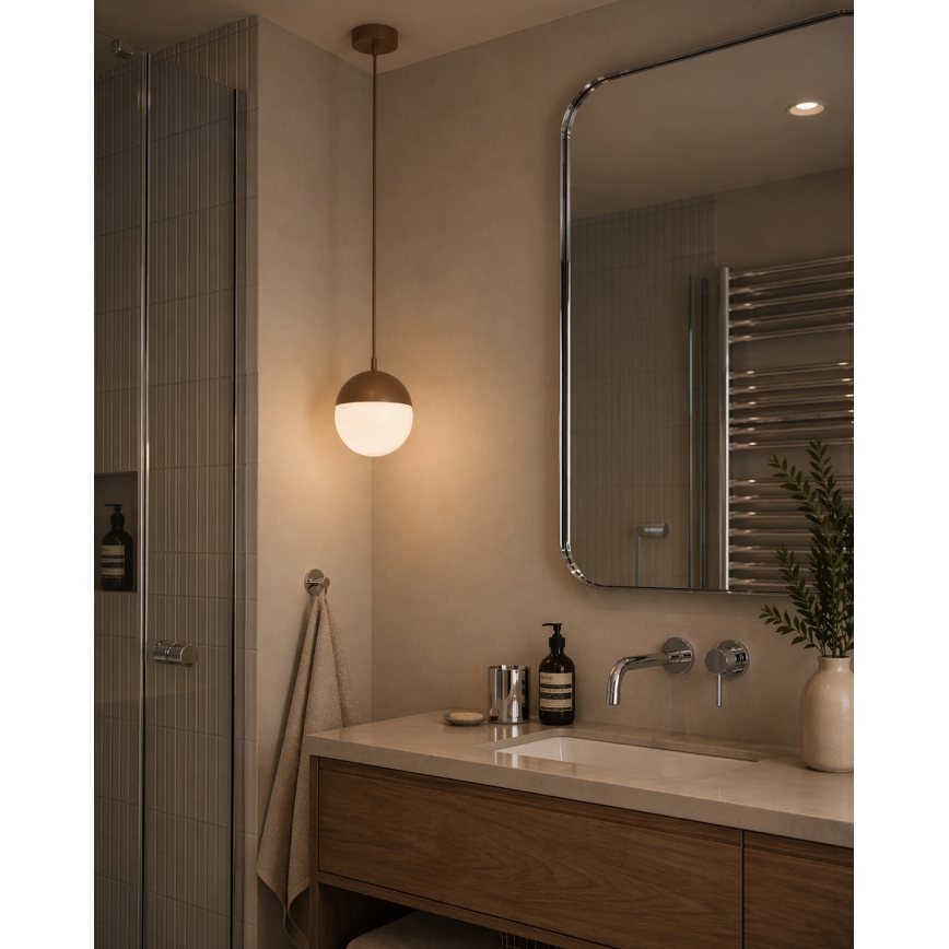 Argon 8998 - Lampă suspendată de exterior LIV, 1x E27 / 15W / 230V, IP44, maro