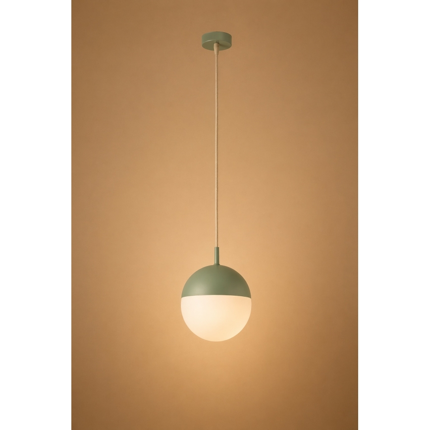 Argon 8999 - Lampă suspendată de exterior pe cablu LIV, 1xE27/15W/230V, IP44, verde