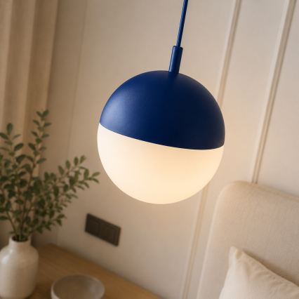 Argon 9000 - Lampă suspendată de exterior pe cablu LIV, 1xE27, 15W, 230V, IP44, albastră