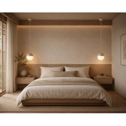 Argon 9001 - Lampă suspendată de exterior pe cablu LIV 1xE27/15W/230V IP44 bej