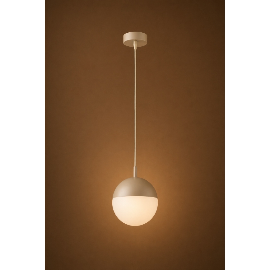 Argon 9001 - Lampă suspendată de exterior pe cablu LIV 1xE27/15W/230V IP44 bej