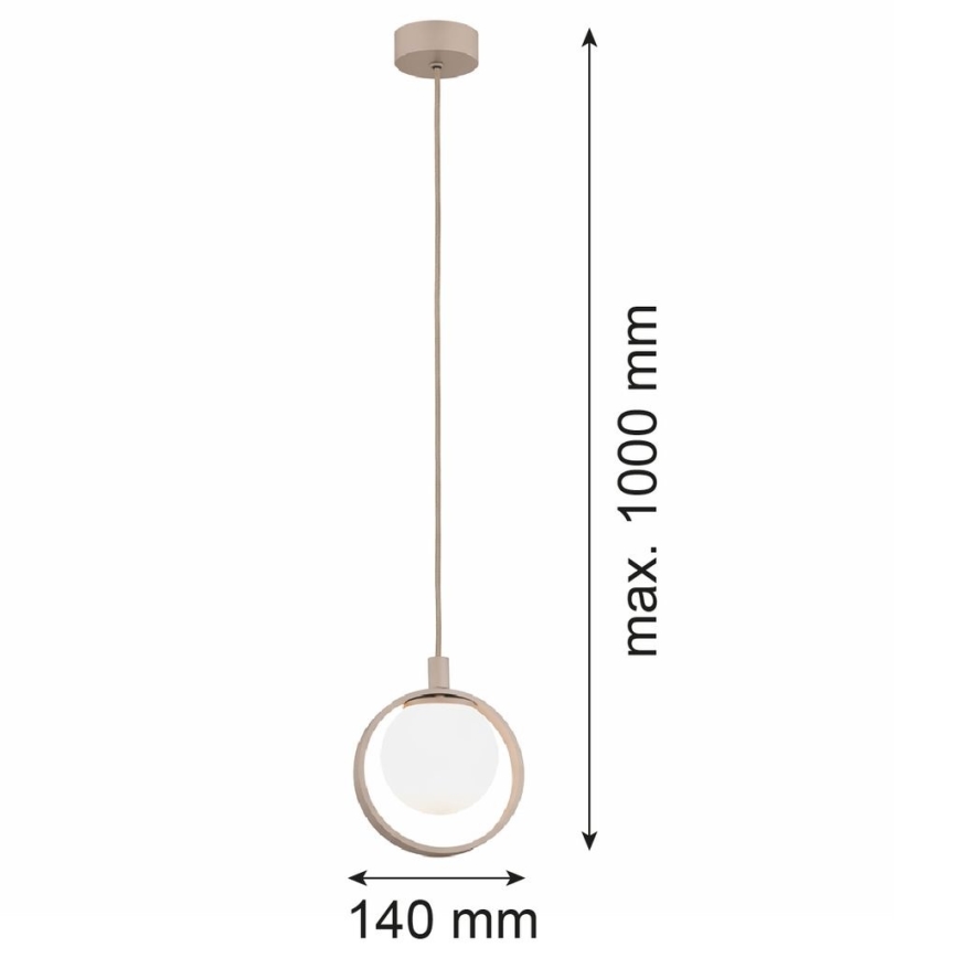 Argon 9003 - Lustră suspendată pe cablu SATUROS, 1xG9/6W/230V