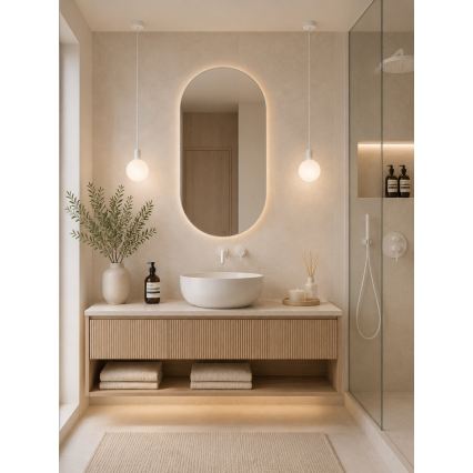 Argon 9004 - Lampă suspendată de exterior pe cablu ORE 1xG9/6W/230V IP44 albă