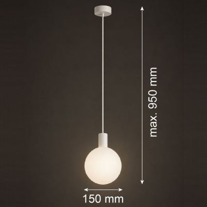 Argon 9004 - Lampă suspendată de exterior pe cablu ORE 1xG9/6W/230V IP44 albă