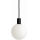 Argon 9005 - Pendul de exterior pe cablu ORE 1xG9/6W/230V negru