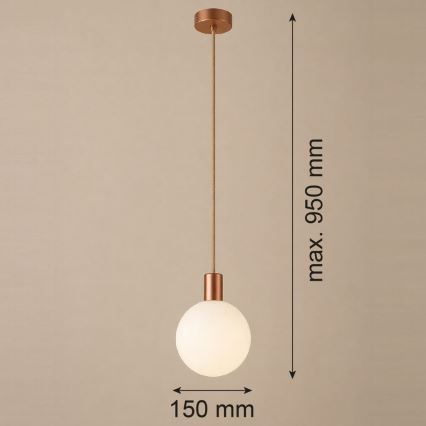Argon 9006 - Pendul exterior pe cablu ORE, 1xG9/6W/230V, IP44, cupru