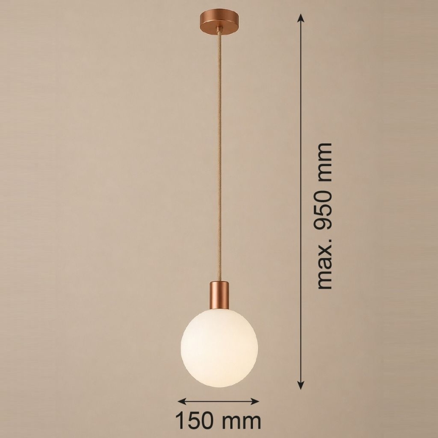 Argon 9006 - Pendul exterior pe cablu ORE, 1xG9/6W/230V, IP44, cupru