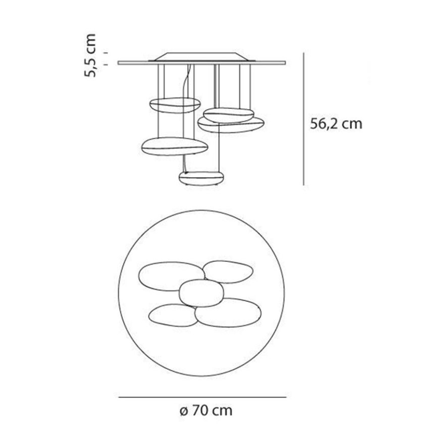 Artemide AR 1478010A - Plafonieră MERCURY 1xR7s/160W/230V