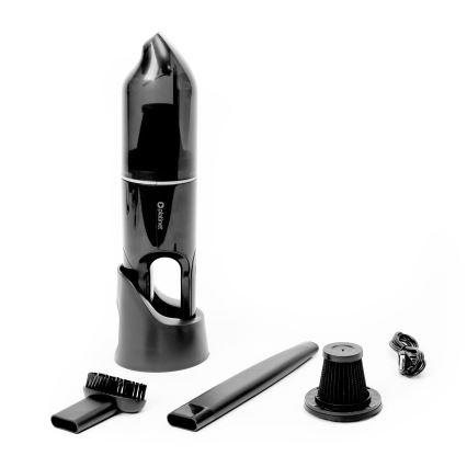 Aspirator portabil pentru mașină, încărcabil, 75W/2000 mAh, negru