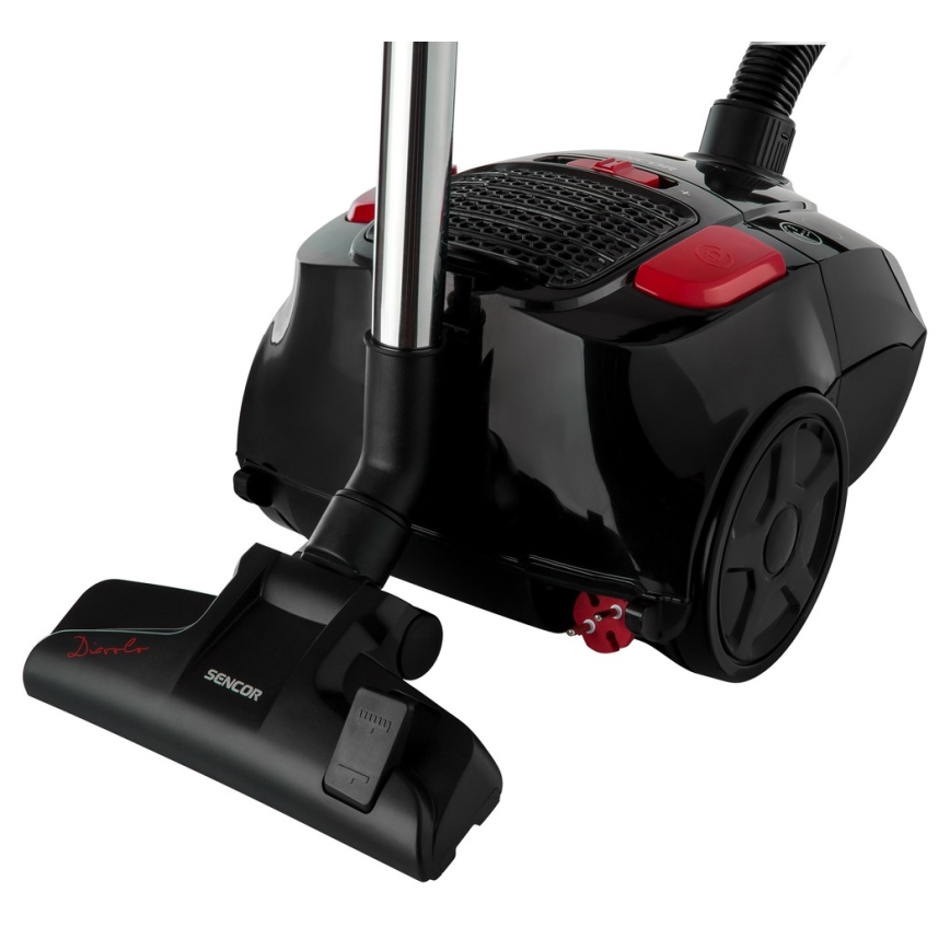 Aspirator cu sac 3 l 700W/230V negru/roșu Sencor
