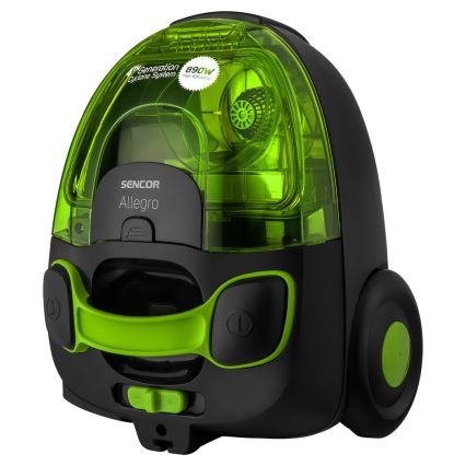Aspirator fără sac 1,5 l 890W/230V verde/negru Sencor