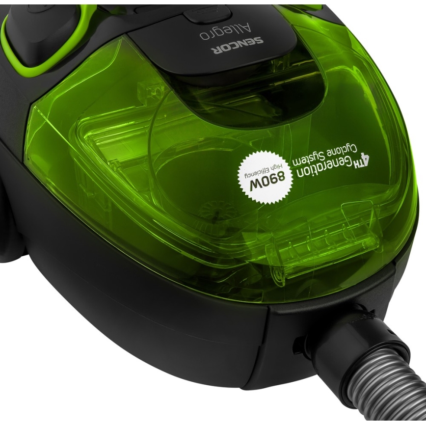 Aspirator fără sac 1,5 l 890W/230V verde/negru Sencor