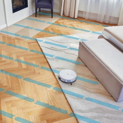 Aspirator robot inteligent 2 în 1 Niceboy ION Charles i4 4400 mAh Wi-Fi alb + telecomandă
