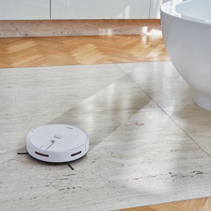Aspirator robot inteligent 2 în 1 Niceboy ION Charles i4 4400 mAh Wi-Fi alb + telecomandă