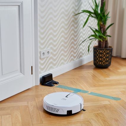 Aspirator robot inteligent 2 în 1 Niceboy ION Charles i4 4400 mAh Wi-Fi alb + telecomandă