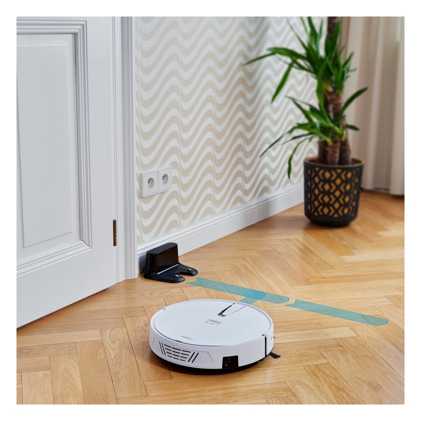 Aspirator robot inteligent 2 în 1 Niceboy ION Charles i4 4400 mAh Wi-Fi alb + telecomandă